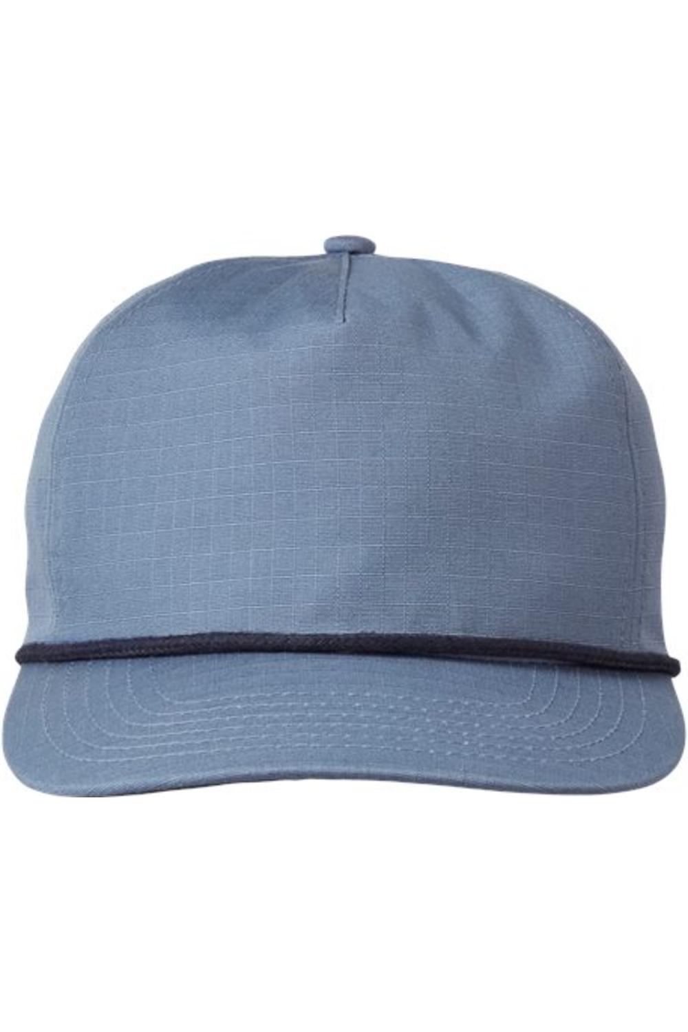 Big Accessories Lariat Ripstop Cap in Slate Blue/ Navy Rope
