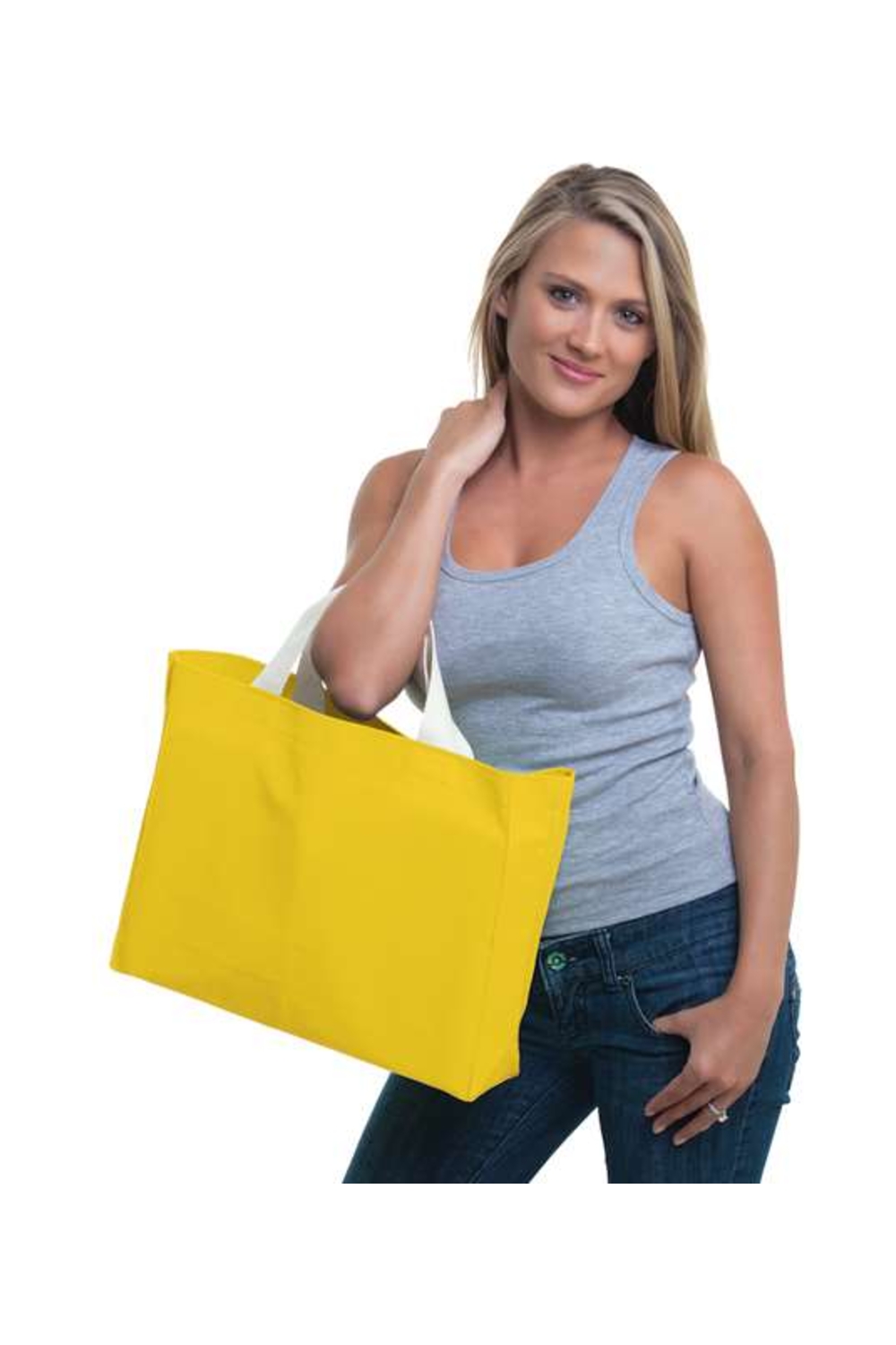 Bayside USA-Made Canvas Medium Gusset Tote Bag