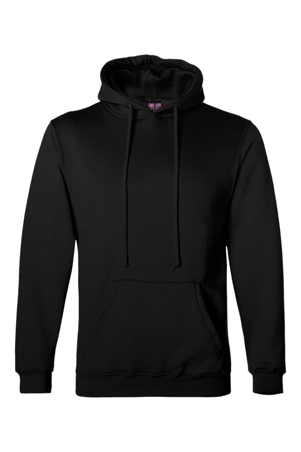 Dropship Bayside USA-Made Hooded Sweatshirt in Black
