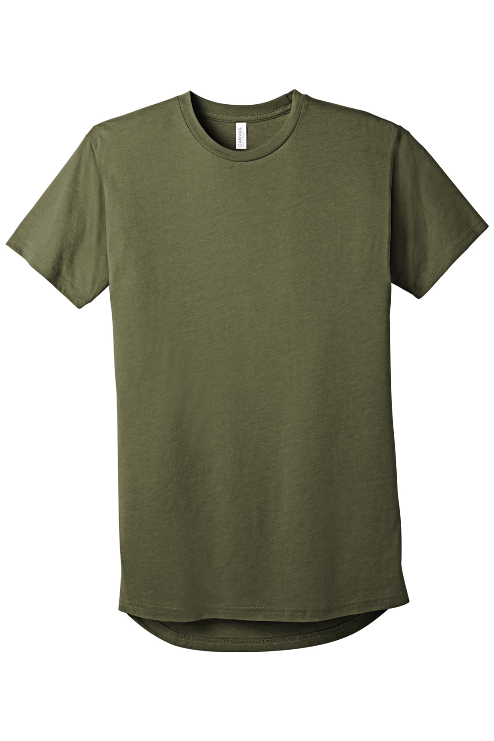 Drop Ship BELLA+CANVAS Men’s Long Body Urban Tee in Heather Olive