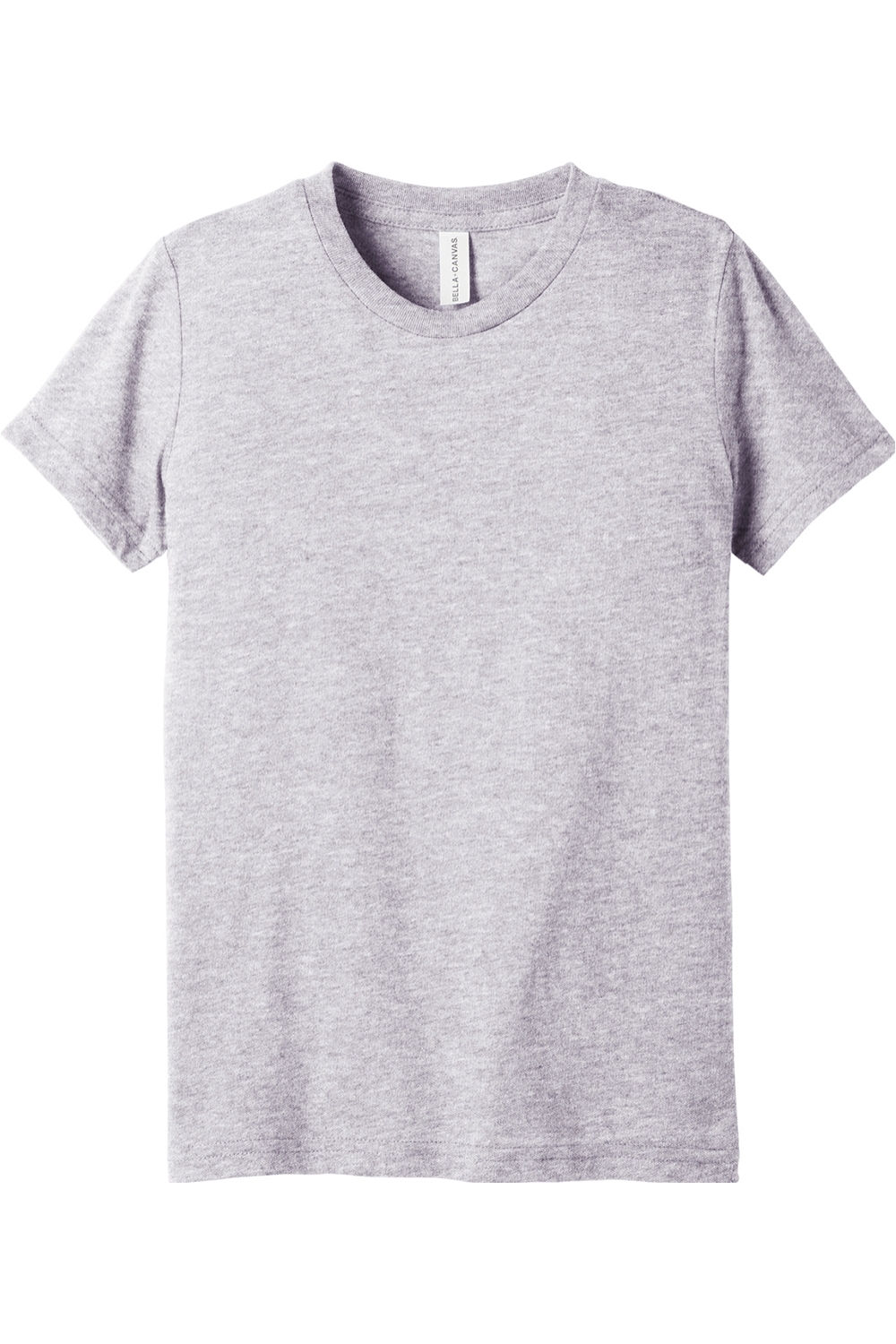 Youth BELLA+CANVAS Triblend Short Sleeve Tee in White Fleck Triblend