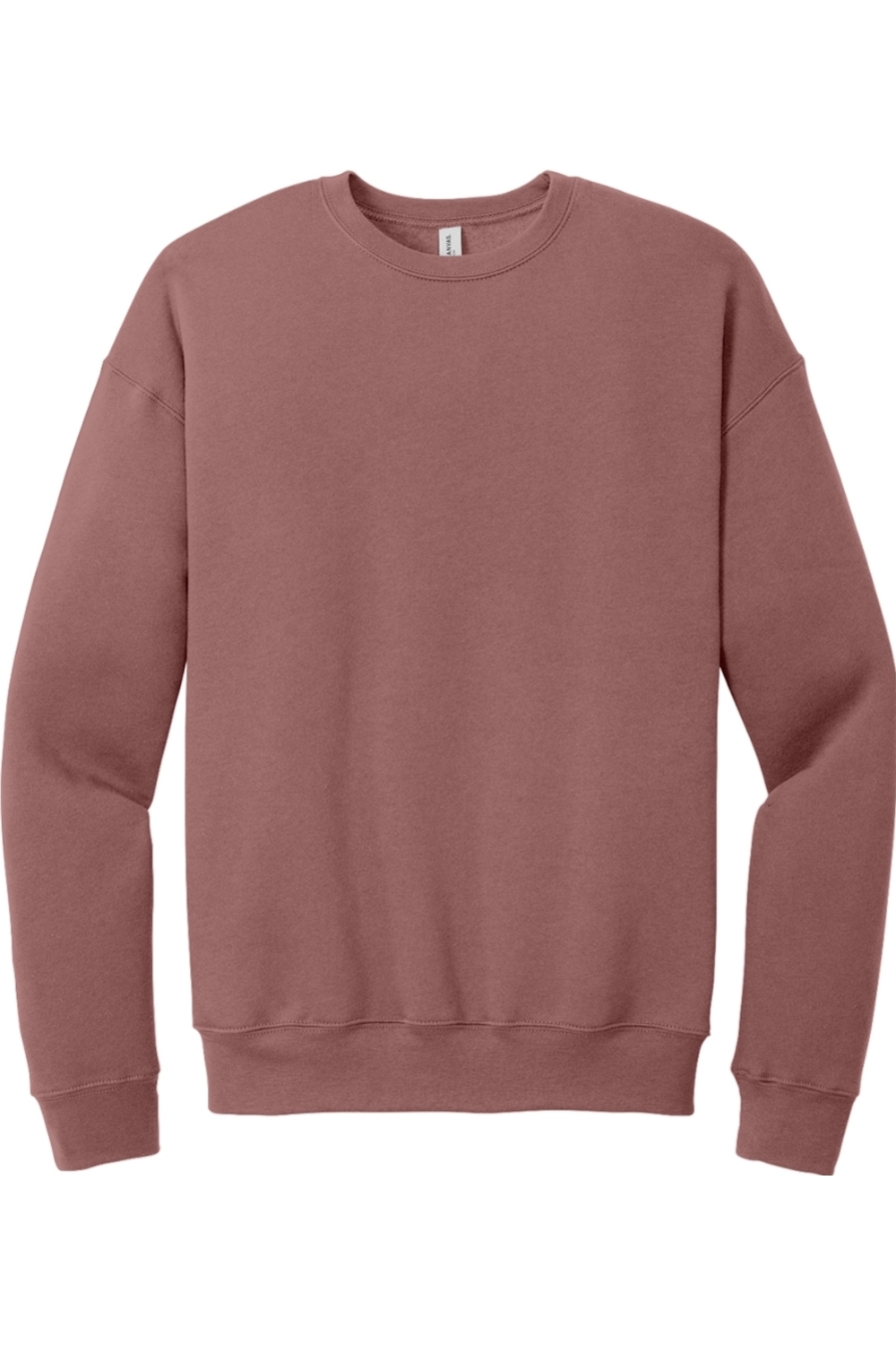 BELLA+CANVAS Sponge Fleece Drop Shoulder Crewneck Sweatshirt in Mauve