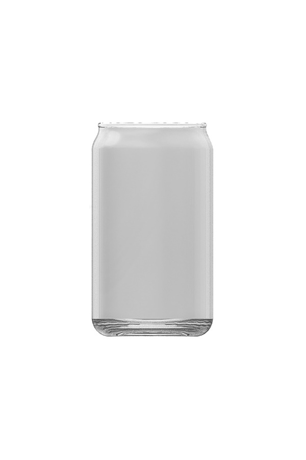 Soda Can Glass 16 oz in Clear