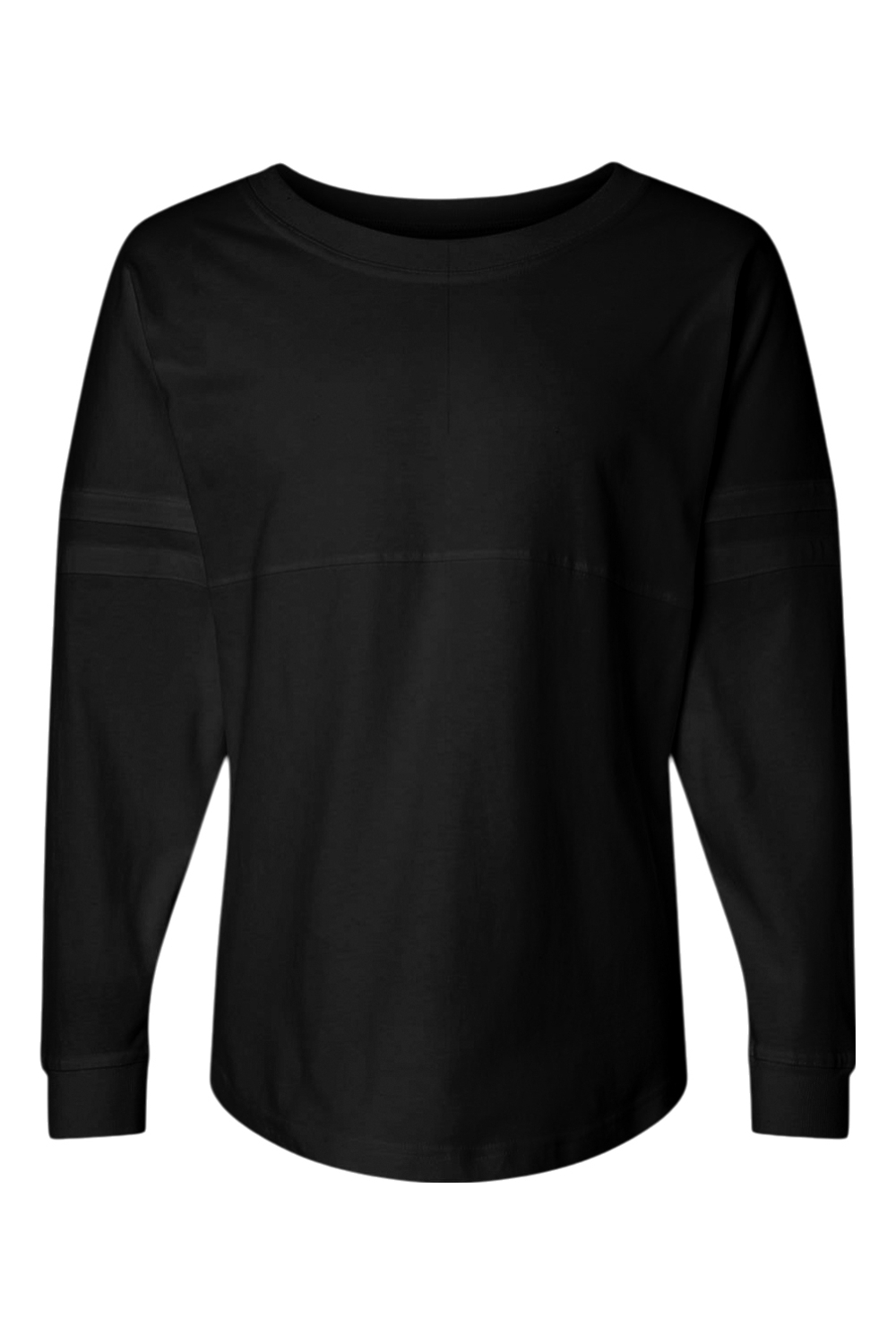 Boxercraft Women's Pom Pom Long Sleeve Jersey T-Shirt in Black