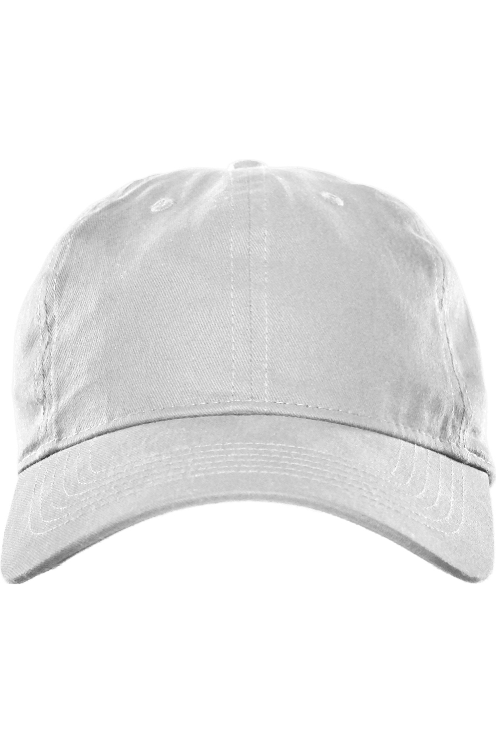Big Accessories 6-Panel Brushed Twill Unstructured Cap in White