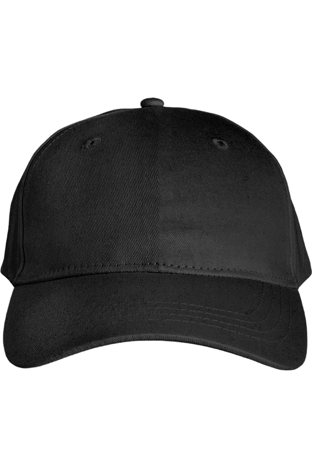 Big Accessories 6-Panel Washed Twill Low-Profile Cap in Black