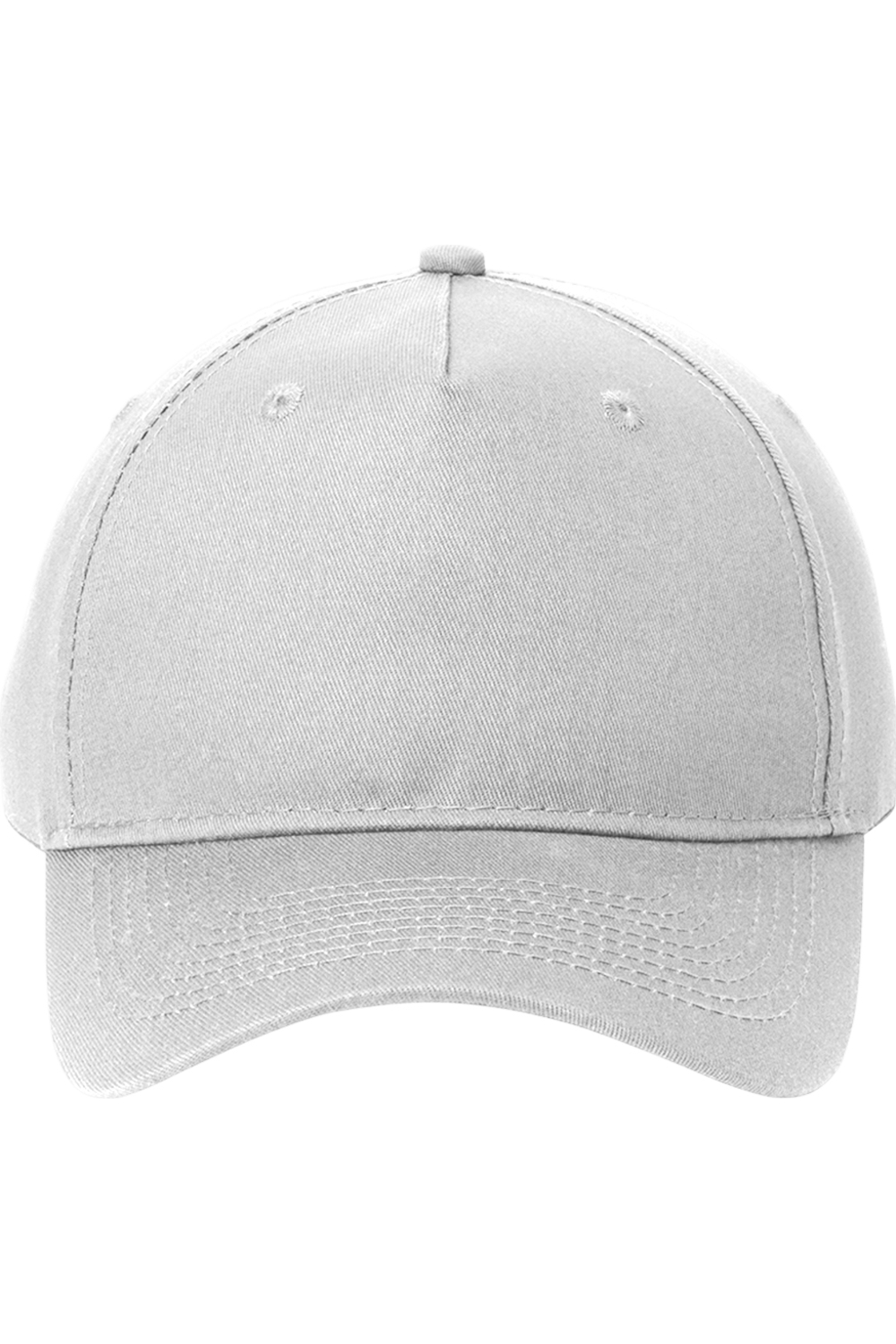 Big Accessories 5-Panel Brushed Twill Unstructured Cap in White