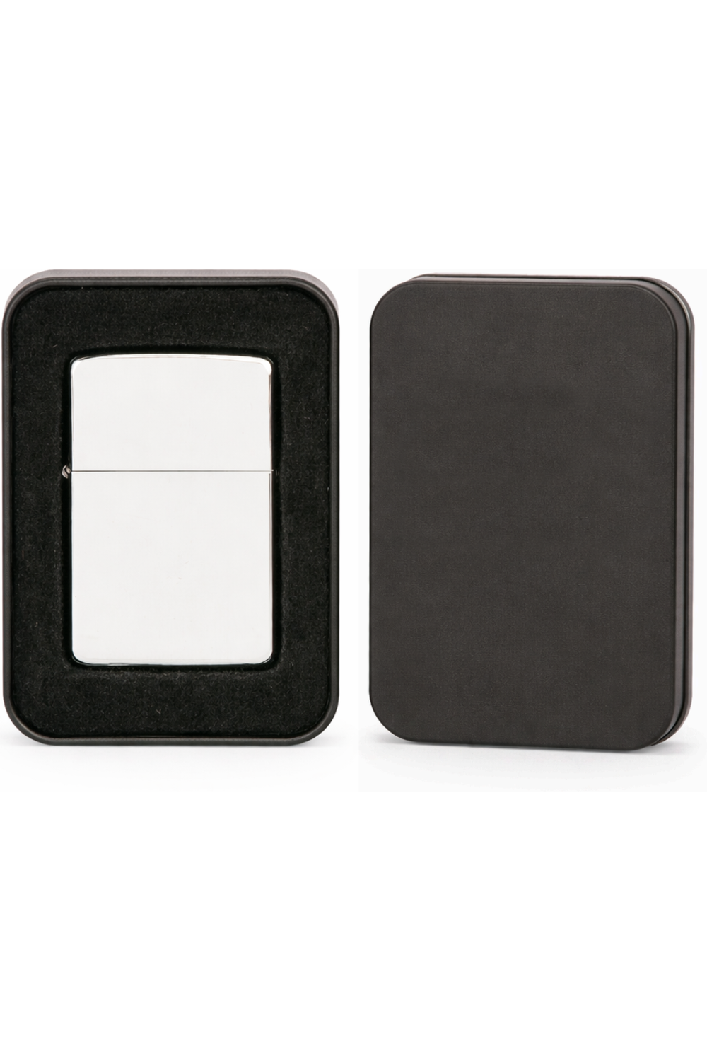 Brass Lighter in Black Tin
