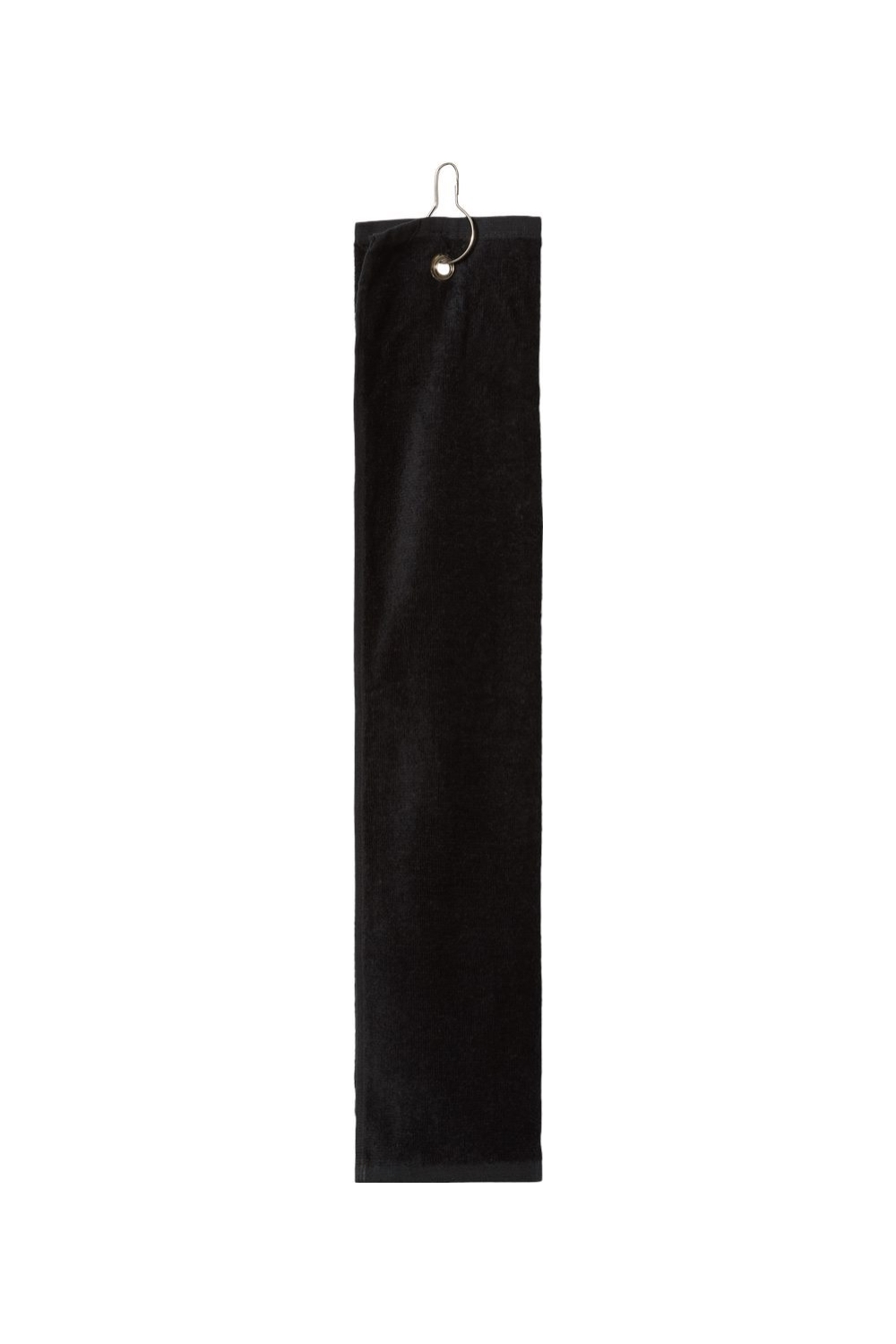 Carmel Towel Company - Trifold Golf Towel with Grommet in Black