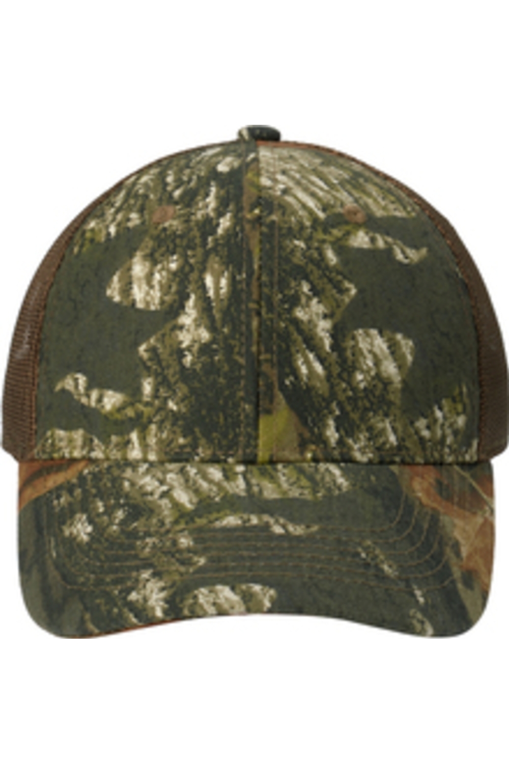 Port Authority Structured Camouflage Mesh Back Cap in Mossy Oak New Break-Up/ Brown