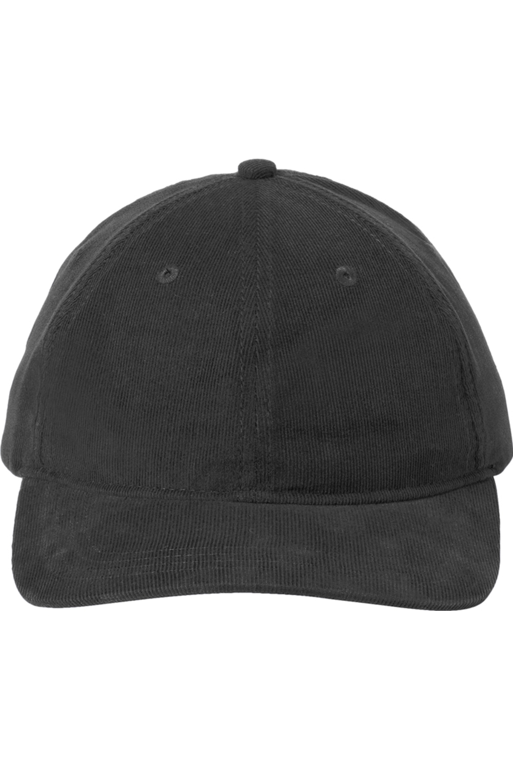 Port Authority Light Corduroy Dad Cap in Deep Black
