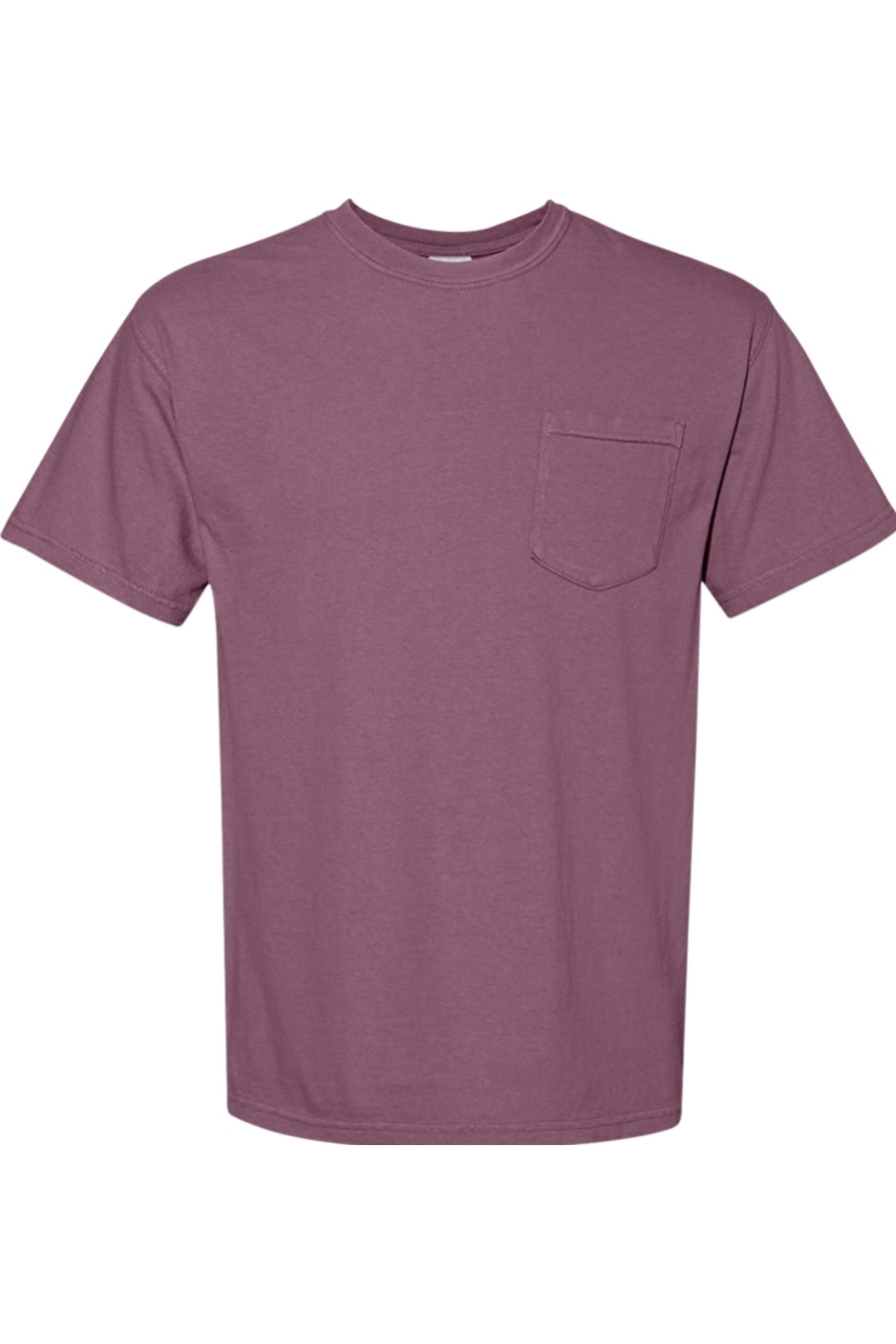 Comfort Colors Ringspun Short Sleeve Pocket Shirt in Berry