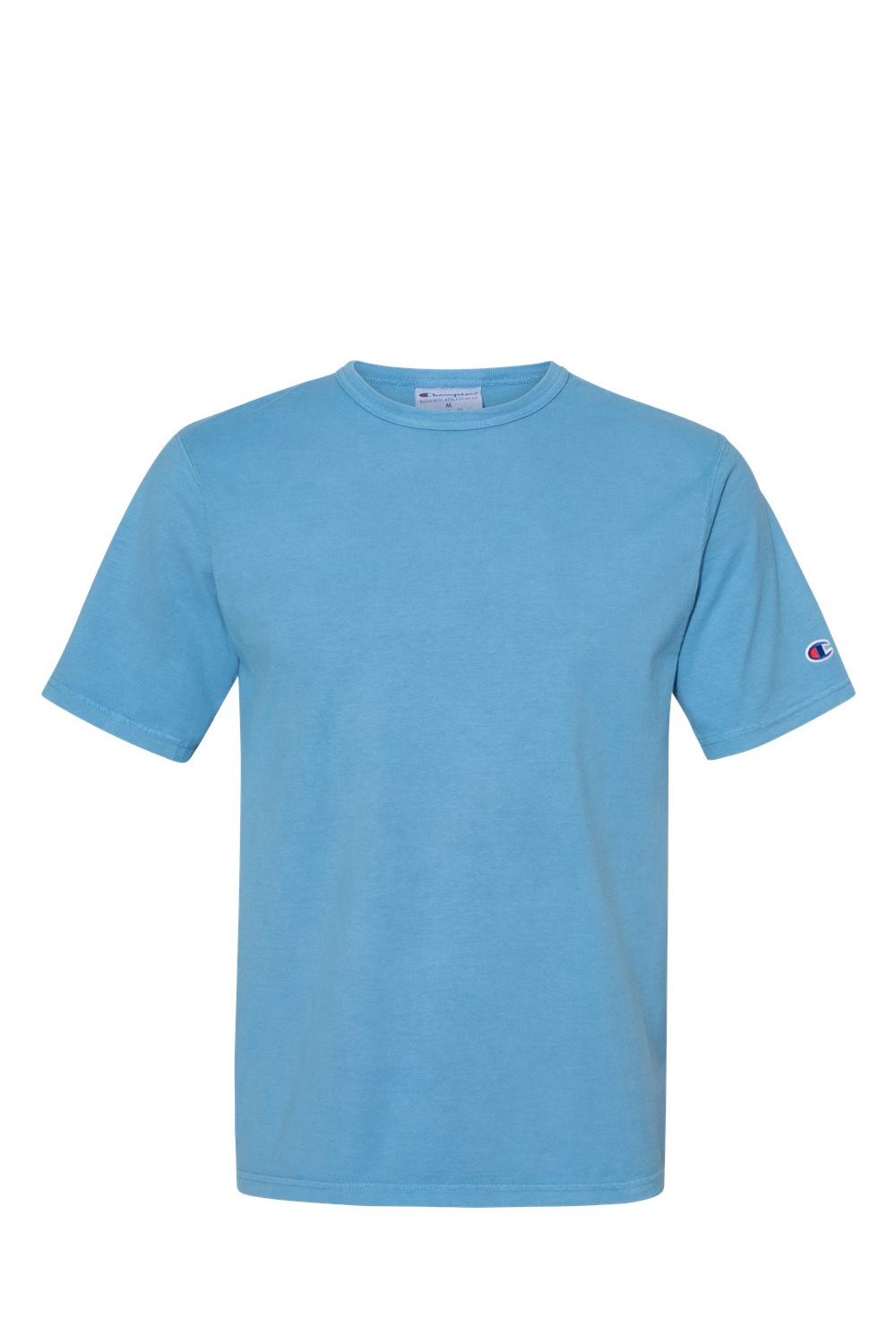 Champion Garment Dyed Short Sleeve T-Shirt in Delicate Blue