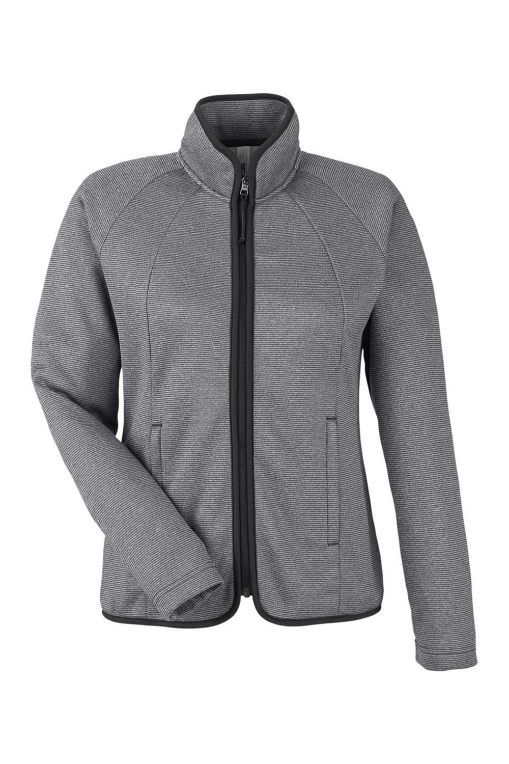 CORE365 Women's Venture Heathered Stripe Full-Zip Jacket