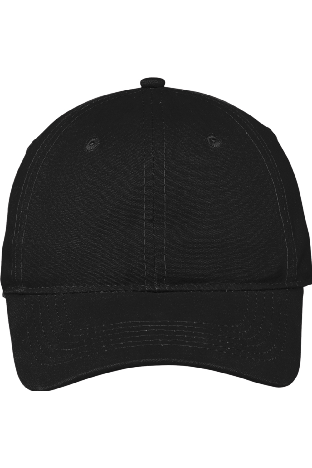 Port & Company Soft Brushed Canvas Cap in Black