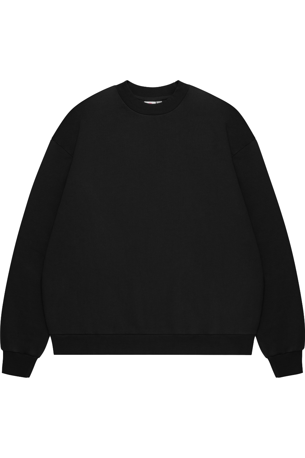 Colour Plane Heavyweight Crewneck in Black