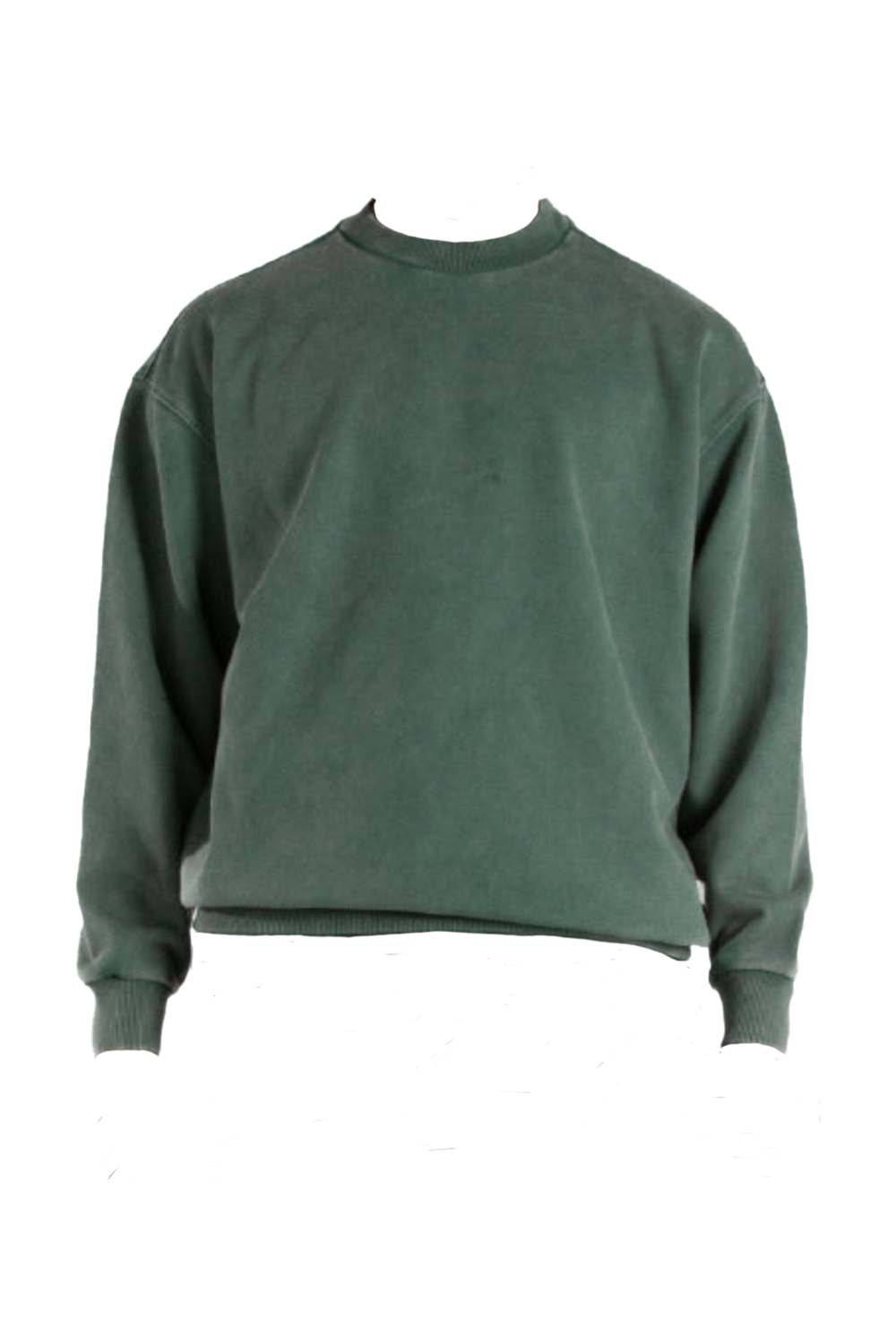 Colour Plane Washed Crewneck in Washed Aqua Green