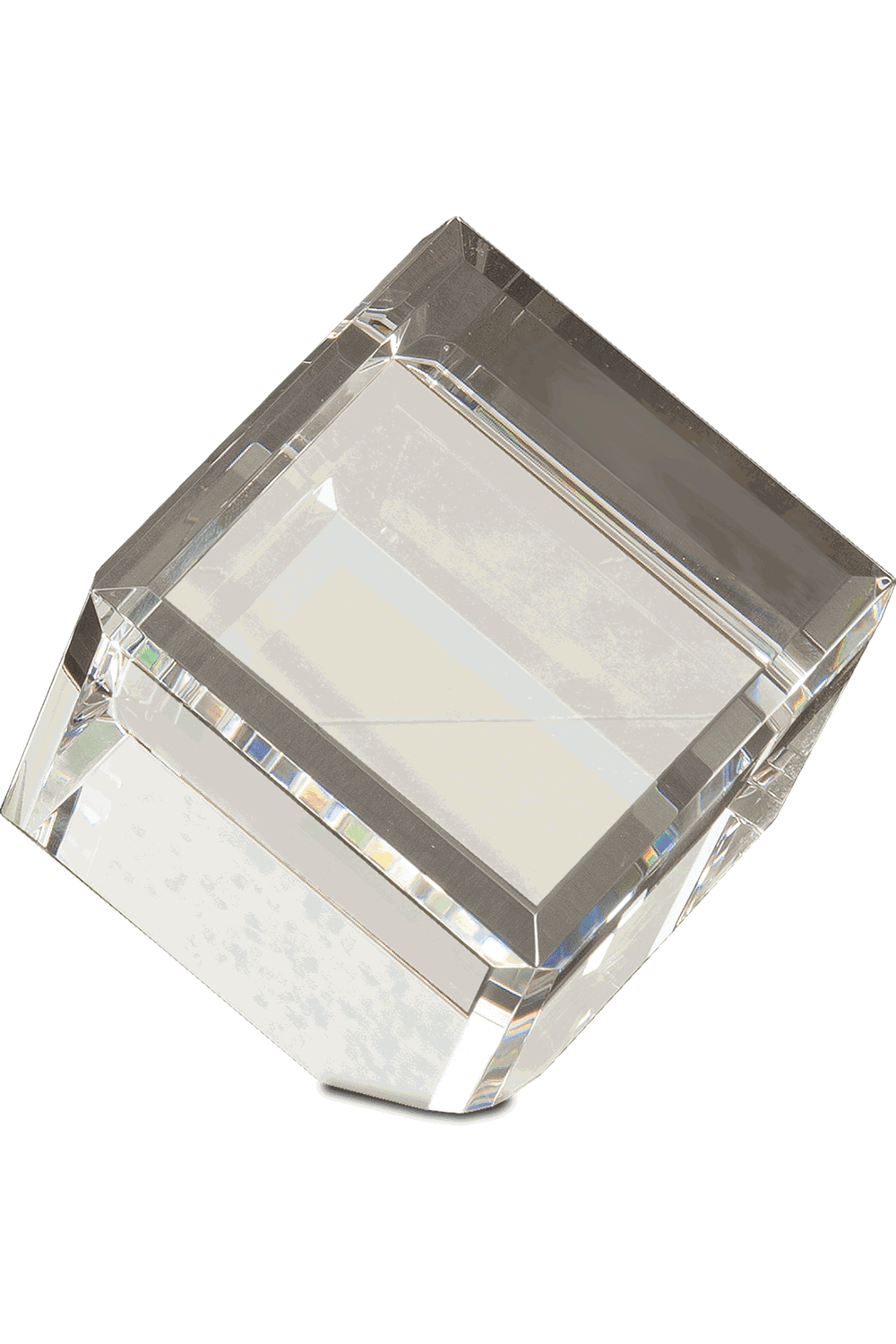 3 1/2" x 3 1/2" Crystal Cube