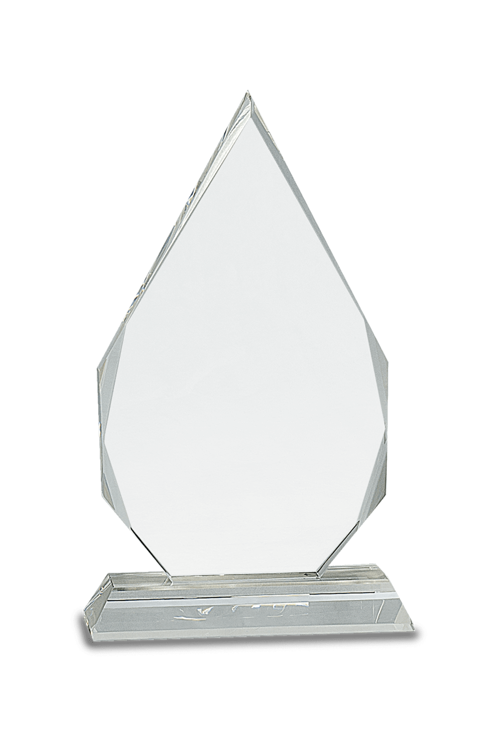 9" Crystal Diamond on Clear Pedestal Base
