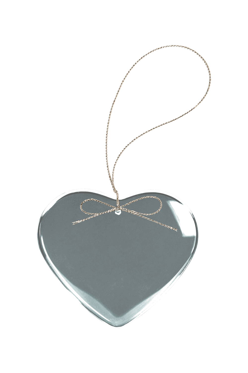 2 1/2" Crystal Heart Ornament