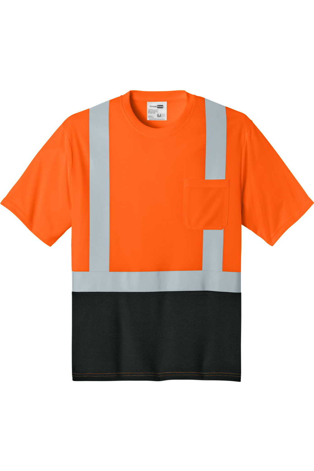 CornerStone ANSI 107 Class 2 Short Sleeve Mesh Blocked Tee