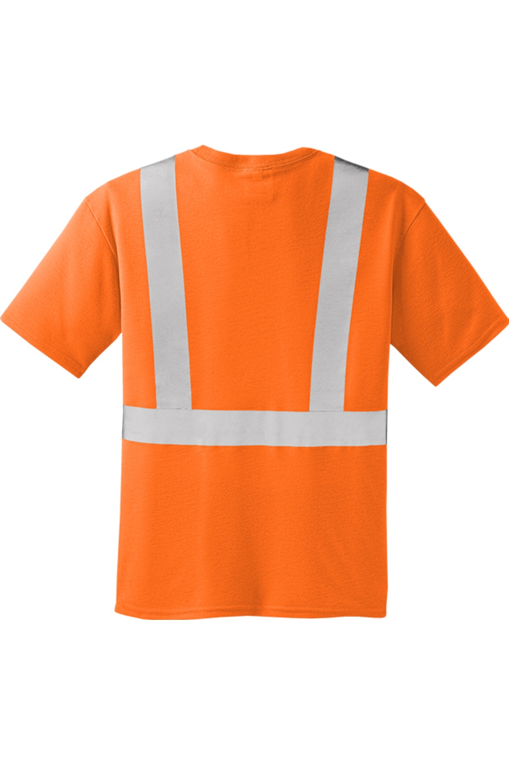 CornerStone - ANSI 107 Class 2 Safety T-Shirt in Safety Orange/ Reflective