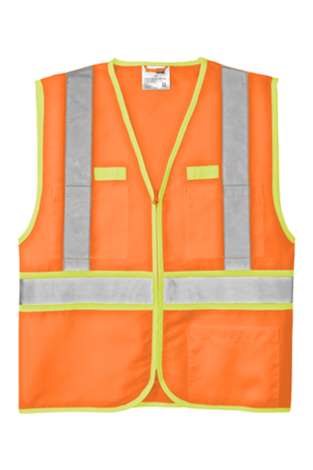CornerStone - ANSI 107 Class 2 Dual-Color Safety Vest in Safety Orange/ Safety Yellow