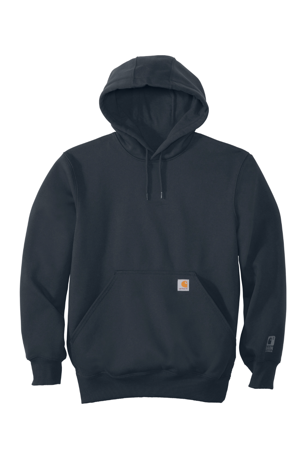 Carhartt Rain Defender Paxton Heavyweight Hooded Sweatshirt in New Navy