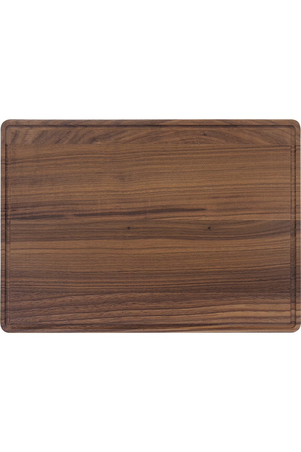 13 3/4" x 9 3/4" Natural Wood Cutting Board with Drip Ring