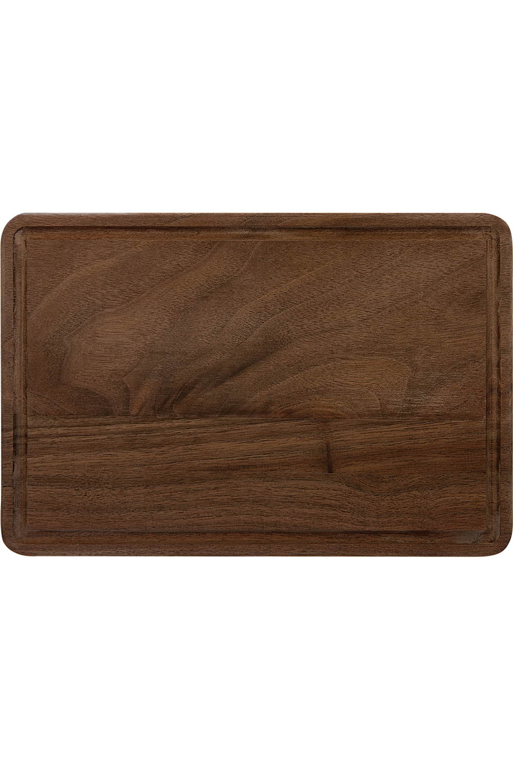 9" x 6" Natural Wood Cutting Board with Drip Ring