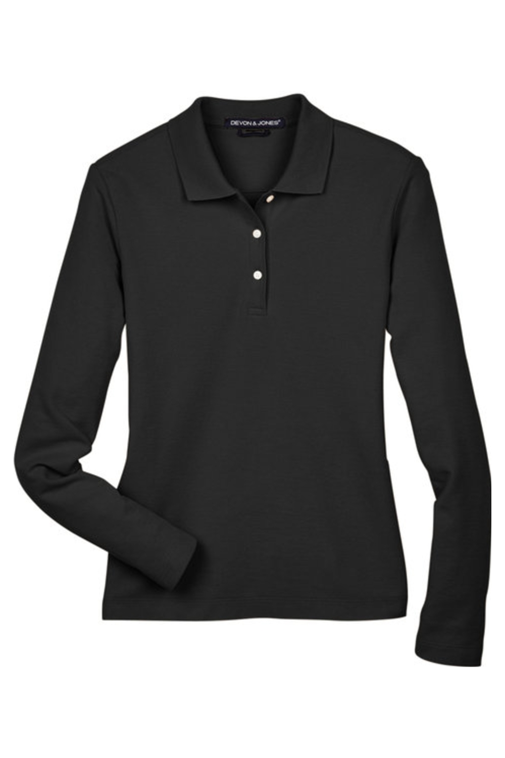 Devon & Jones Ladies' Pima Piqué Long-Sleeve Polo