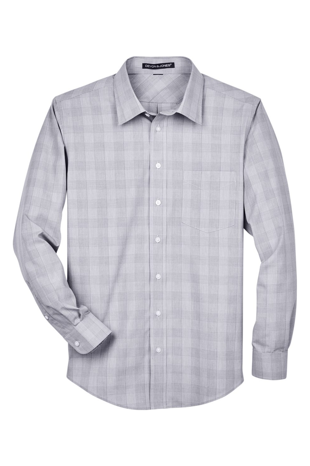 Devon & Jones Men's Crown Collection® Glen Plaid Woven Dress Shirt