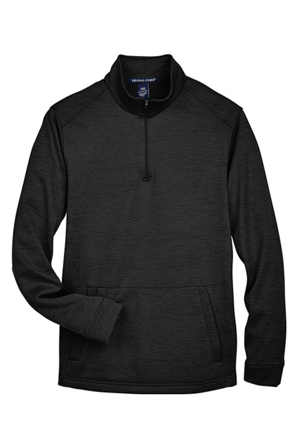 Devon & Jones Men's Newbury Mélange Fleece Quarter-Zip