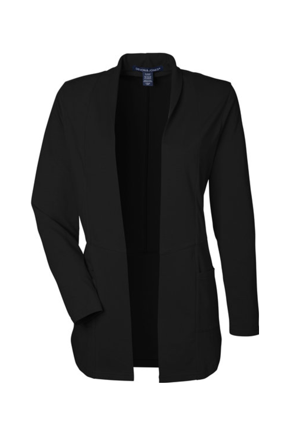 Devon & Jones Ladies' Raleigh Stretch Cardigan in Black
