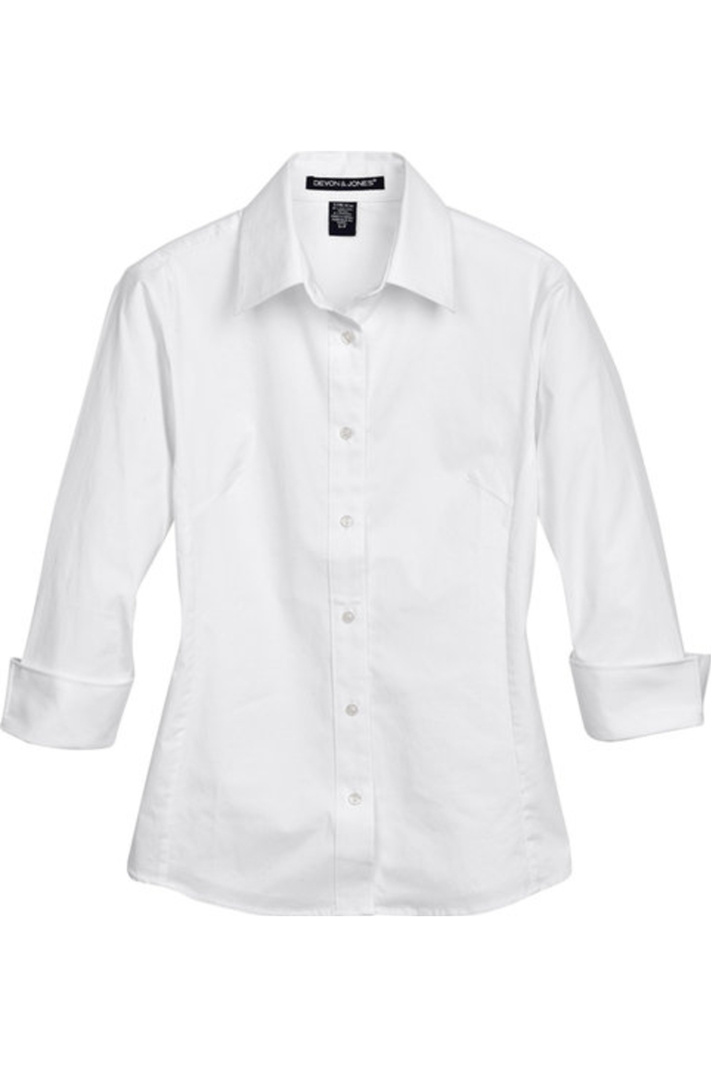 Devon & Jones Ladies' Perfect Fit 3/4-Sleeve Stretch Poplin Blouse