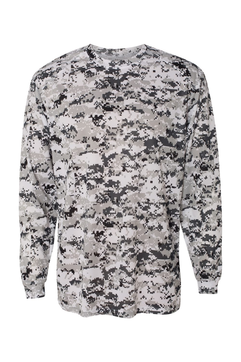 Dropship Badger - Digital Camo Long Sleeve T-Shirt in White Digital