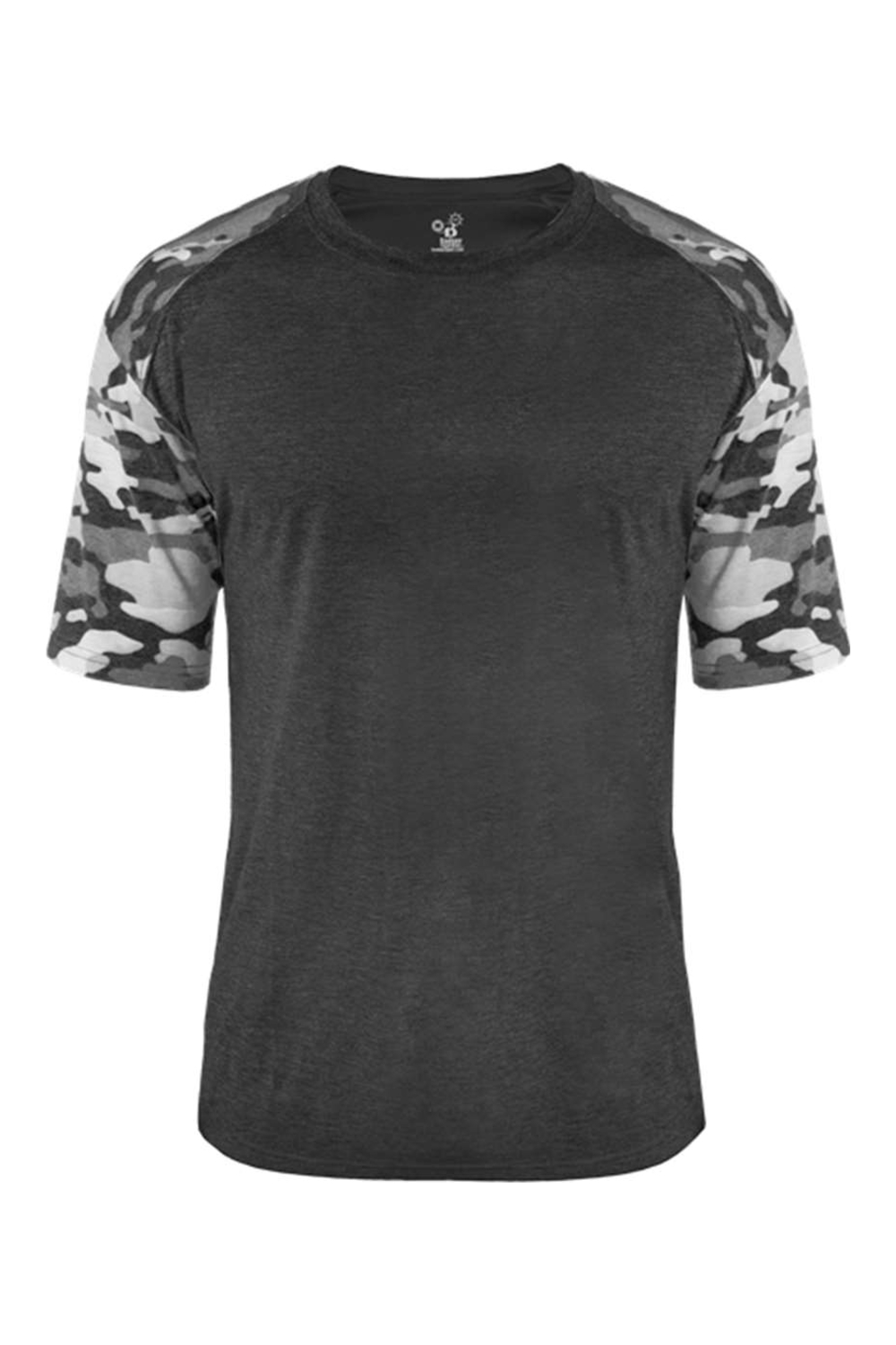 Dropship Badger - Vintage Camo Sport Triblend T-Shirt in Black Heather