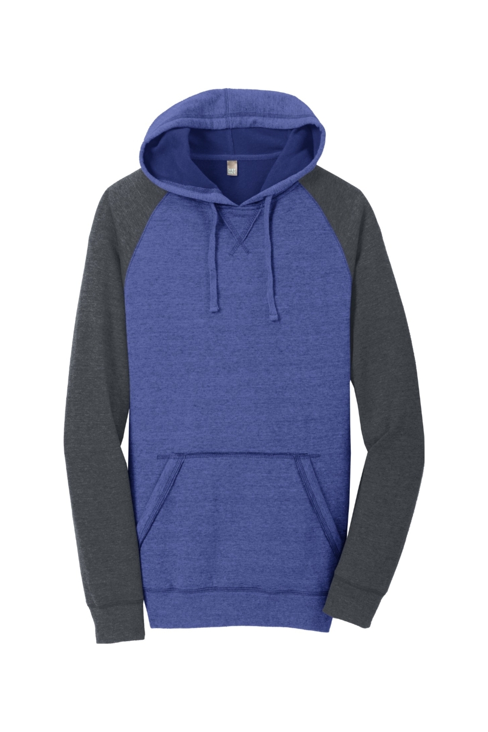 District Young Mens Lightweight Fleece Raglan Hoodie