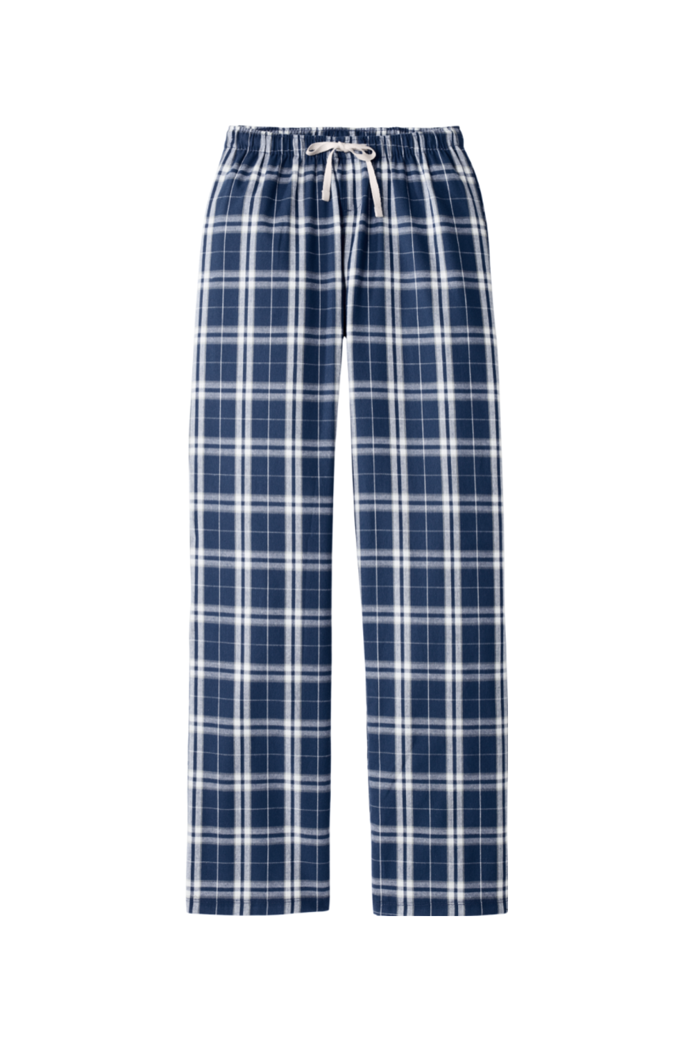 District Women’s Flannel Plaid Pant in True Navy