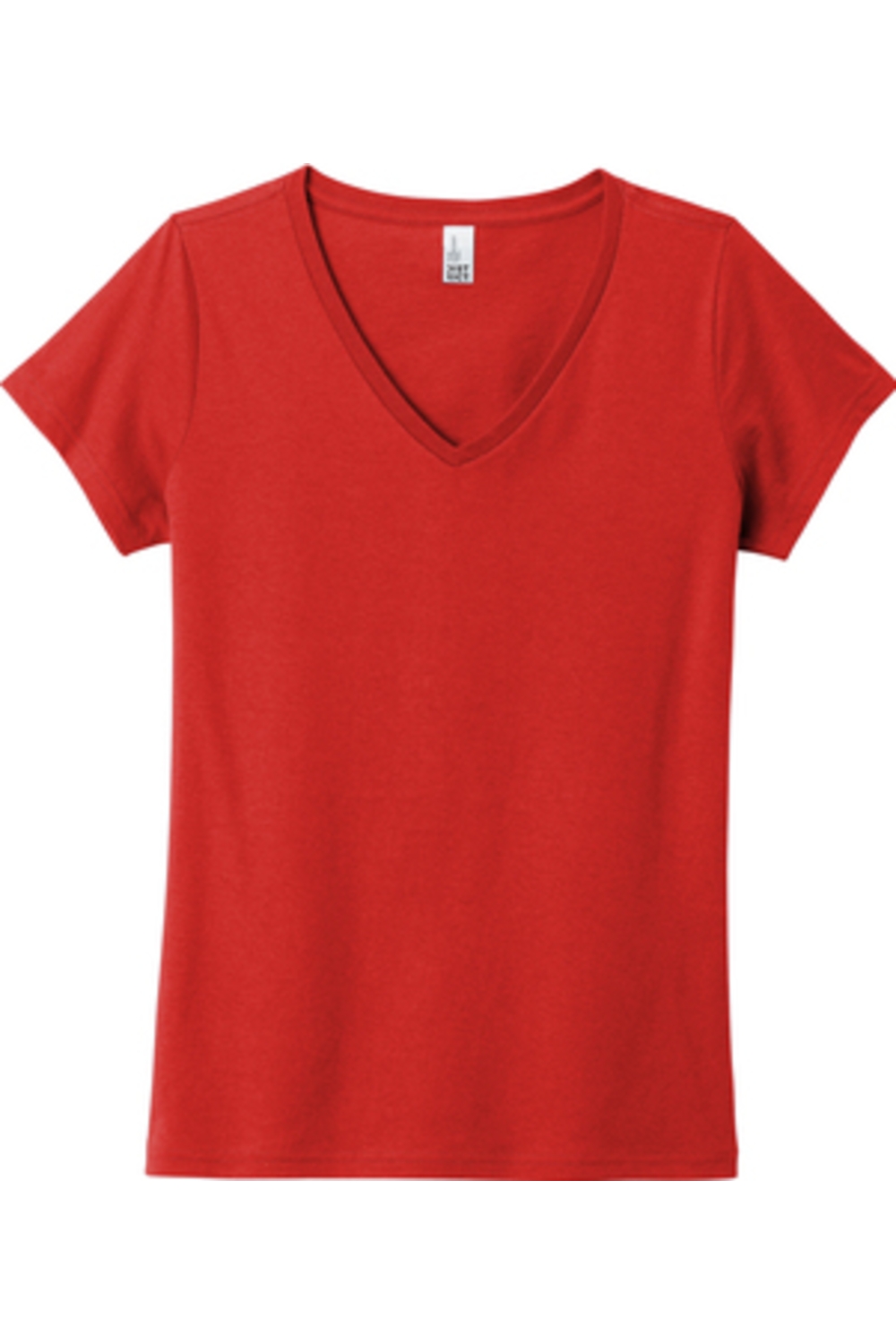 District Women’s The Concert Tee V-Neck in New Red