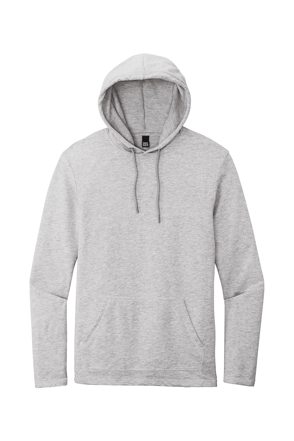 District Featherweight French Terry Hoodie in Light Heather Grey