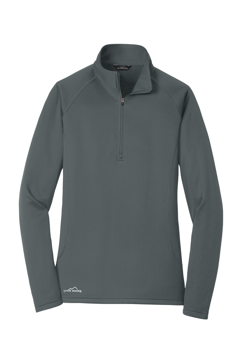 Eddie Bauer Ladies Smooth Fleece 1/2-Zip in Iron Gate