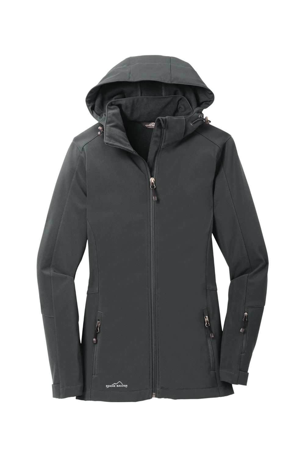 Eddie Bauer Ladies Hooded Soft Shell Parka in Grey Steel