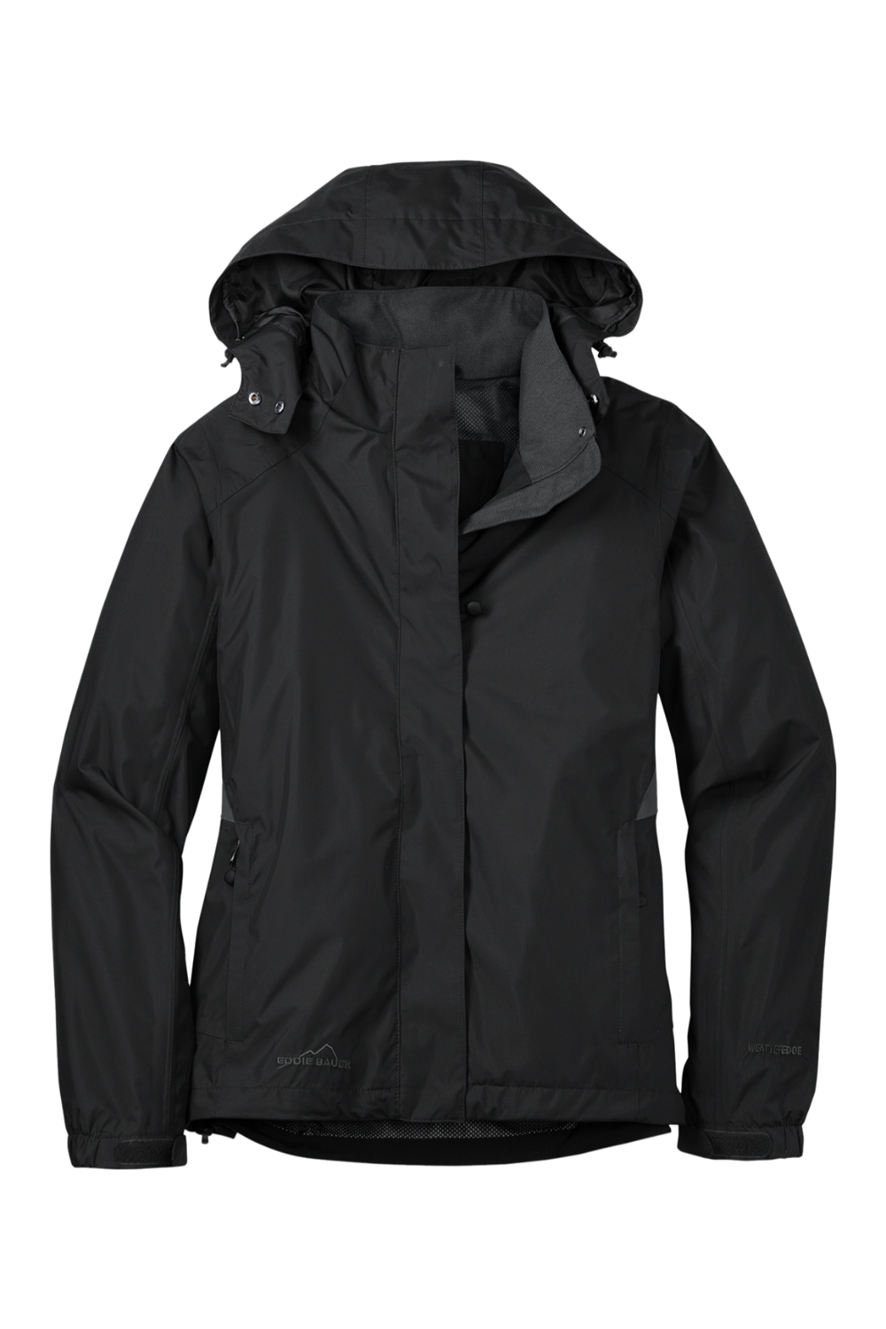 Eddie Bauer - Ladies Rain Jacket in Black/ Steel Grey