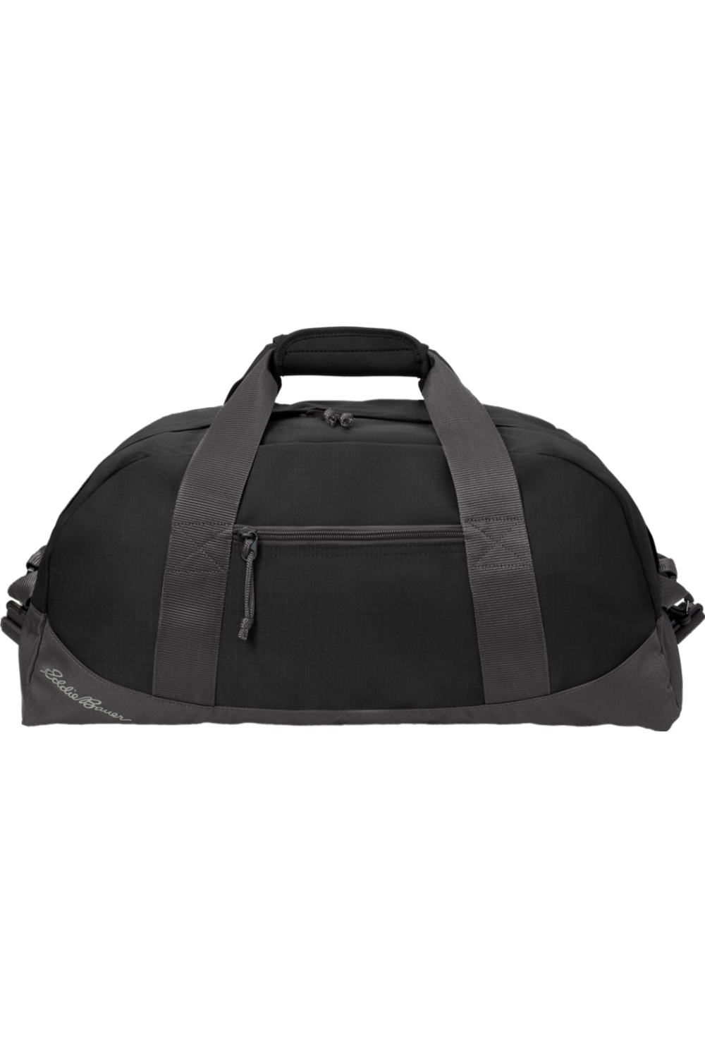 Eddie Bauer Medium Ripstop Duffel in Black/ Grey Steel