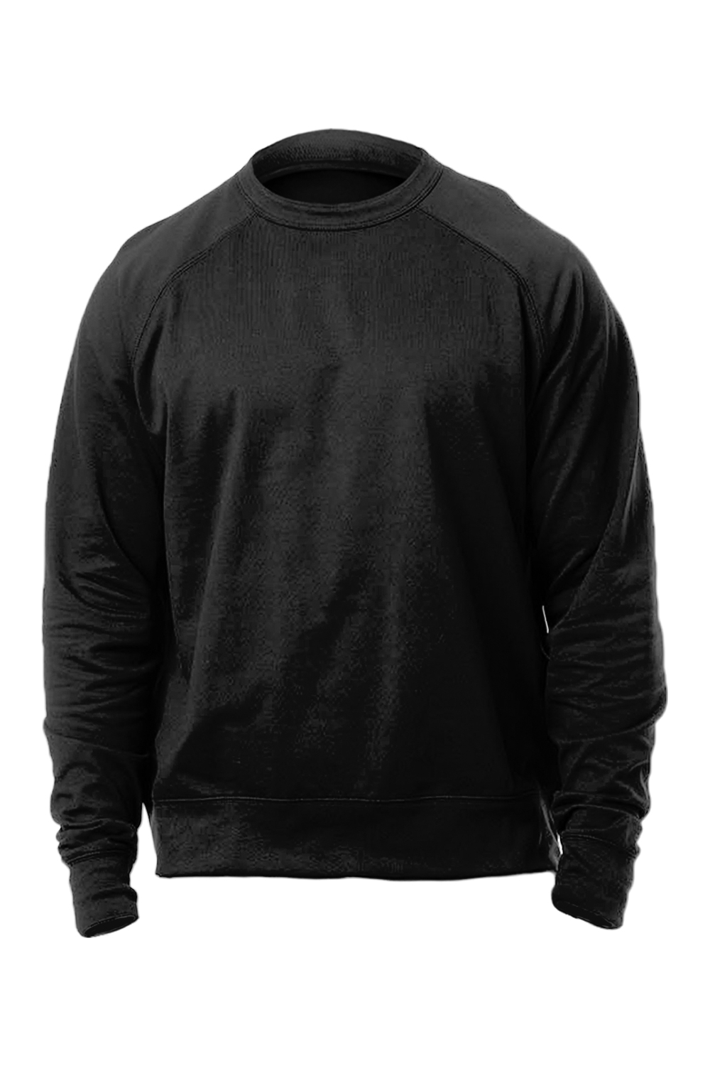 econscious Unisex Motion Crewneck Sweatshirt in Black