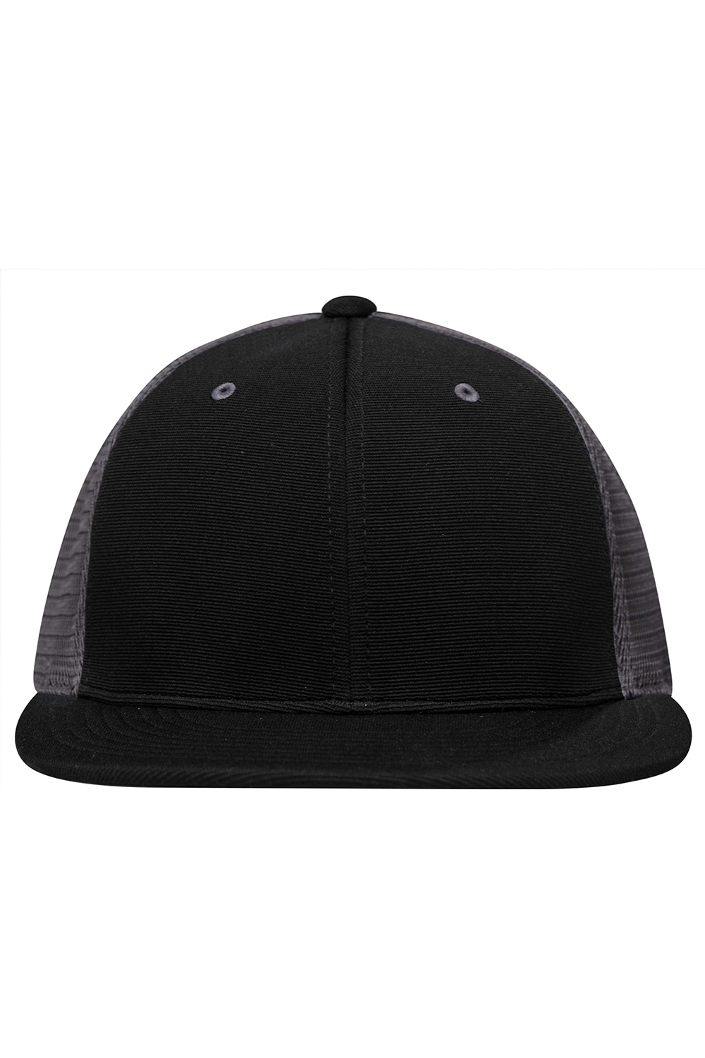 Pacific Headwear Premium M2 Performance Trucker Flexfit Cap in Black/ Graphite/ Black