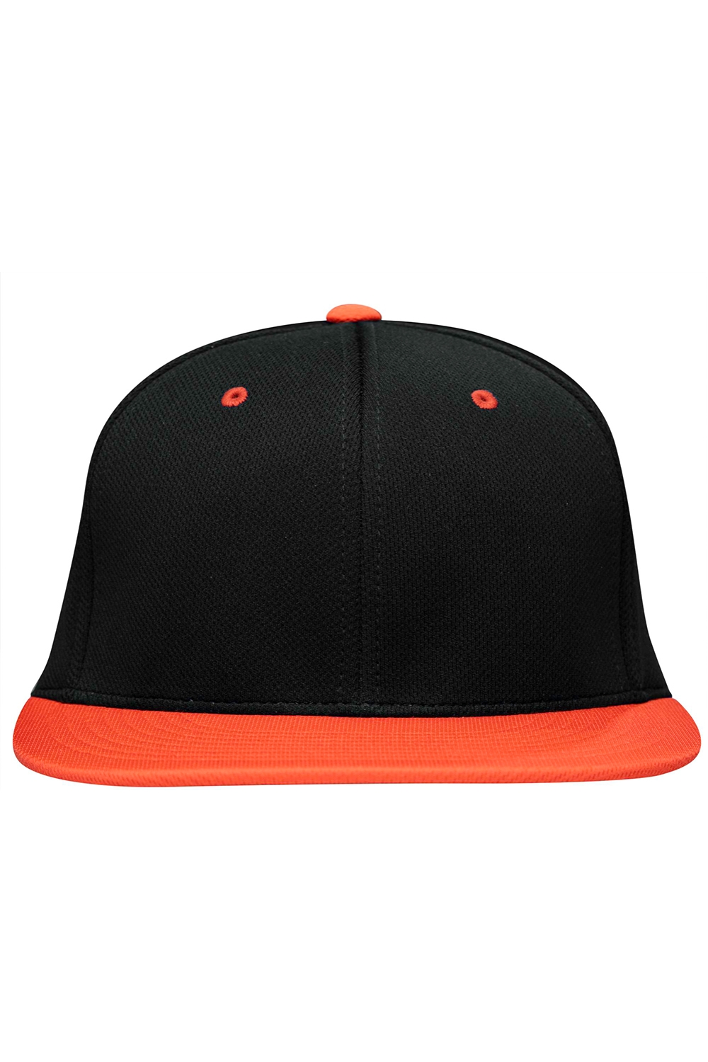 Pacific Headwear Premium P-Tec Flexfit Cap in Black/ Orange