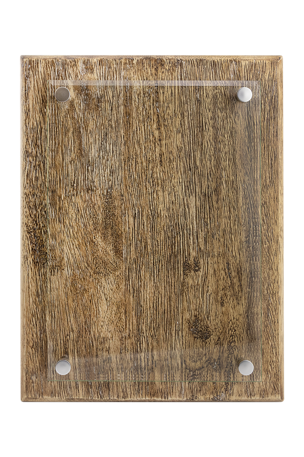9" x 12" Barnwood Floating Glass Plaque