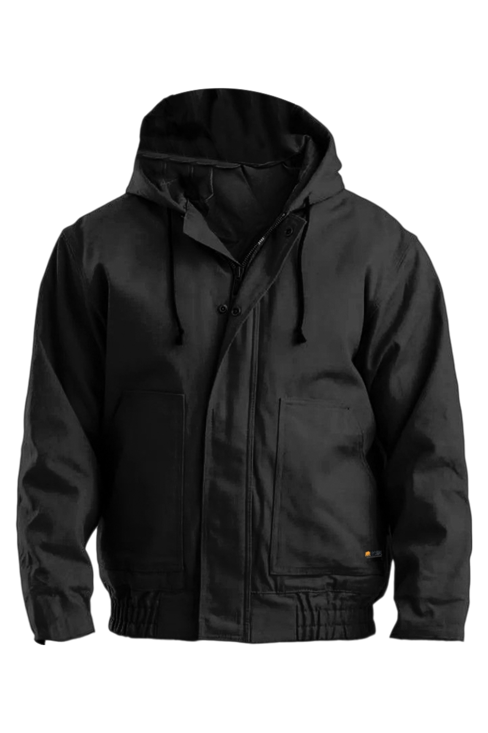 Berne Men's Tall Flame-Resistant Hooded Jacket in Black
